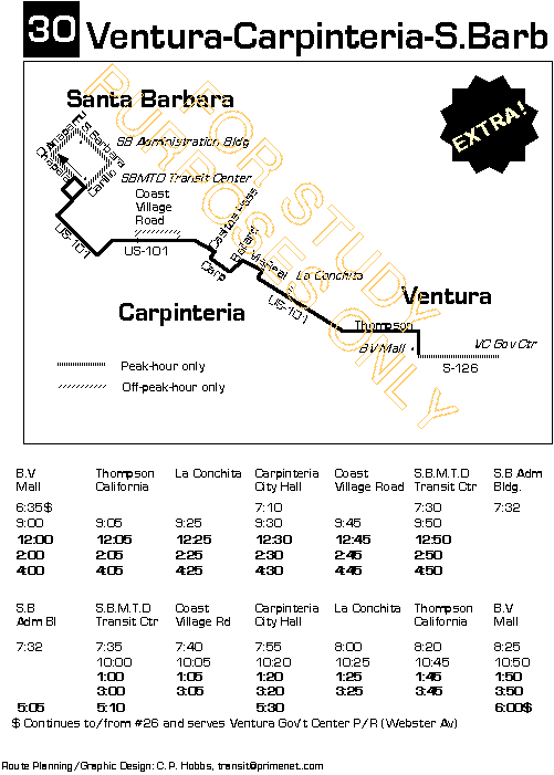 Vista Bus Routes Santa Barbara Trustatom
